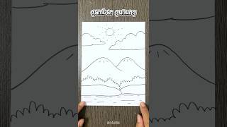 Tutorial Menggambar Gunung #menggambar #tutorialdrawing #drawing