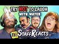 Try to Watch This Without Laughing or Grinning WITH WATER! #5 (ft. FBE STAFF)