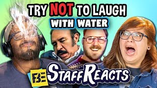 Try to Watch This Without Laughing or Grinning WITH WATER! #5 (ft. FBE STAFF)