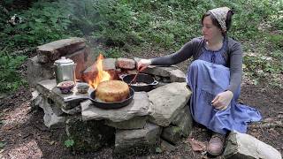 Learn to Make Salt Rising Bread with Us - STINKY but DELICIOUS! Fire Pit Soup Beans & Salt Pork
