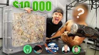 $10,000 IF ANY YOUTUBER CAN BREAK THE BOX!! (UNBREAKABLE GLASS CHALLENGE)