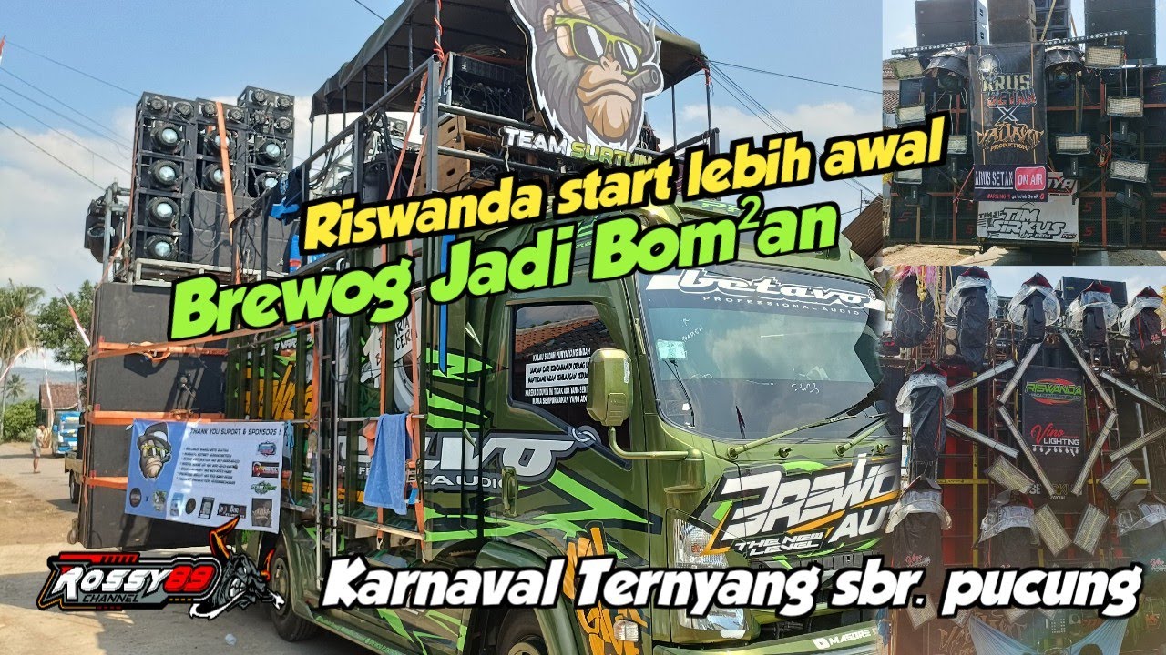 No urut Daftar sound system karnaval Ternyang Sriwijaya Brewog Audio Start Beriringan