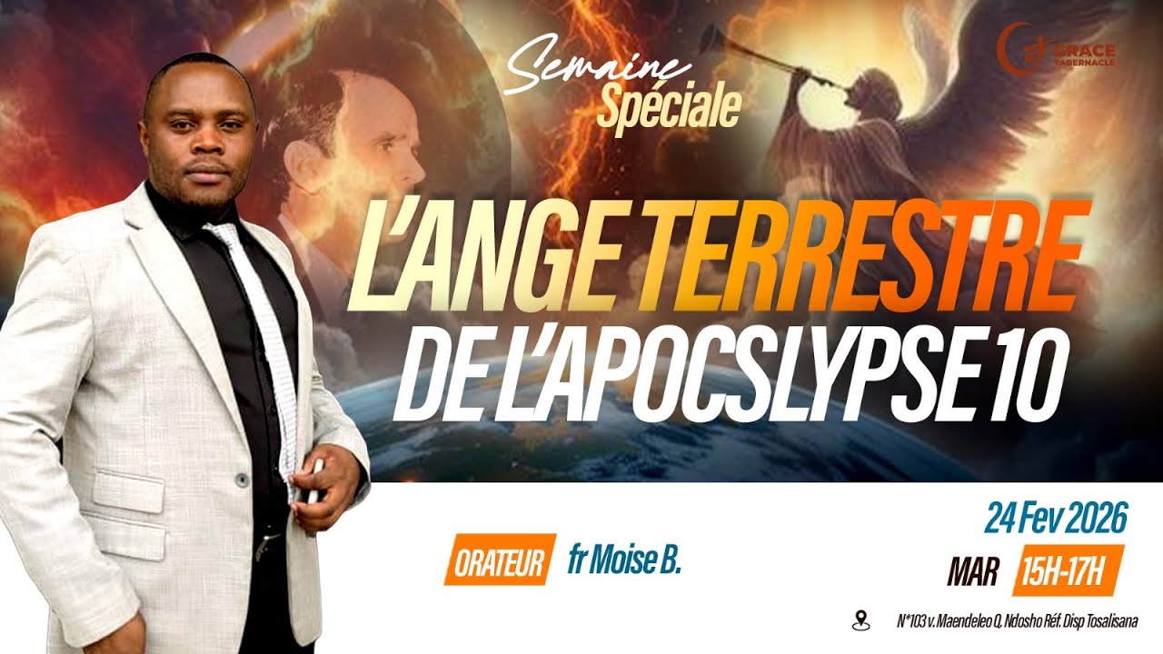 L ANGE TERRESTRE DE L APOCALYPSE CULTE DOMINICAL DU 01 MARS 2026 FR MOISE