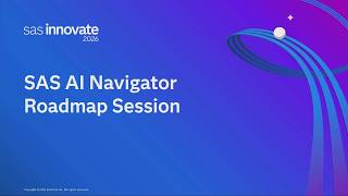 Product Roadmap: Announcing the New SAS AI Navigator and What's Next