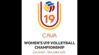 Sri Lanka - Maldives. 3rd place. CAVA Women’s U19 Volleyball Championship 2025 Colombo, Sri Lanka.