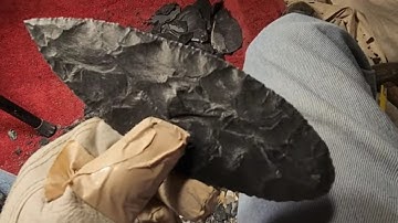 1383 - Flintknapping Large Stubborn Dacite Blade