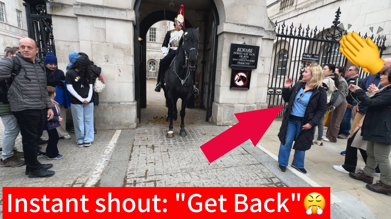 Guard Shouts Loudly as Tourists Step Inside the Restricted Area! 🎥