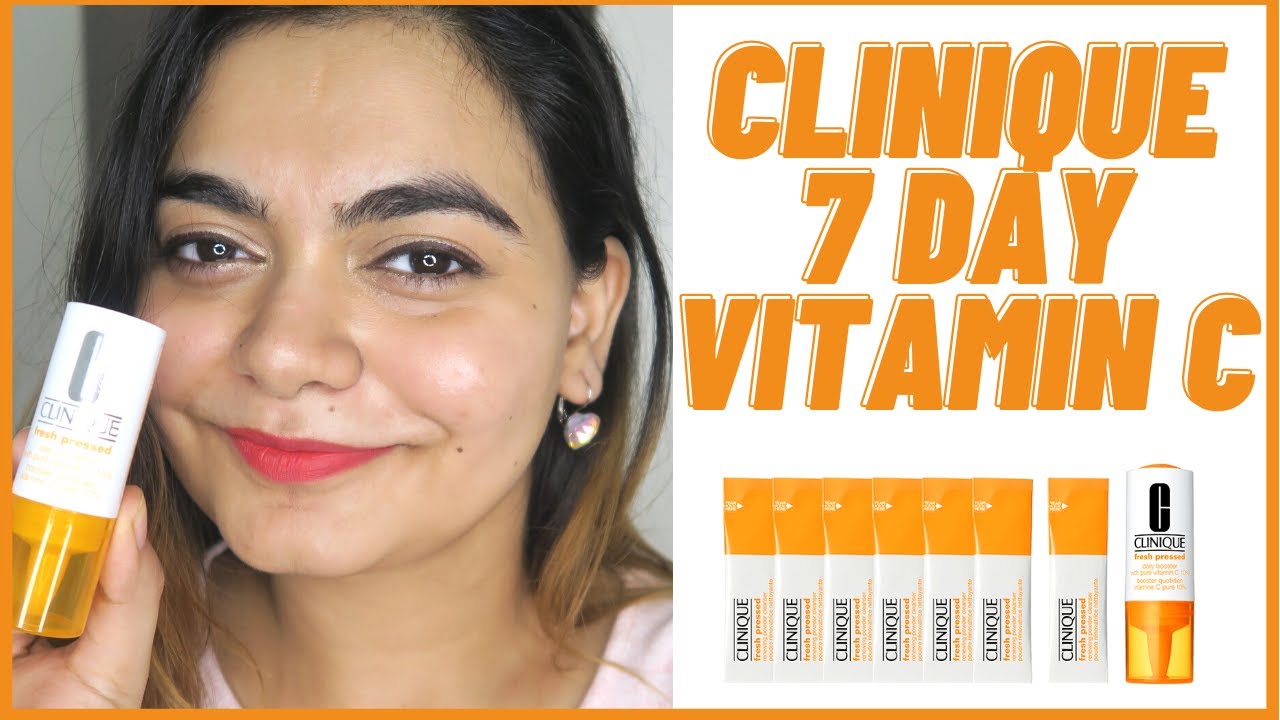 I finally tried the Clinique 7 day fresh pressed system Vitamin C