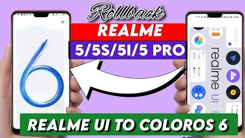 Realme 5/5i/5s & Realme 5 Pro ColorOS 6 Rollback | Realme UI to ColorOS 6 Rollback for Realme 5