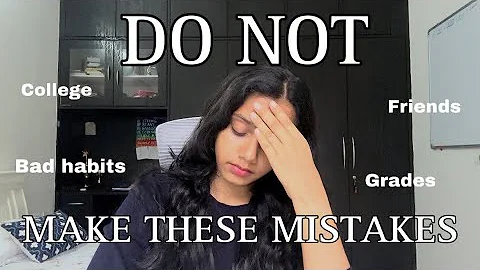 MISTAKES TO AVOID IN COLLEGE | Advice from a ✨ SENIOR ✨