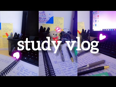 STUDY VLOG |lots of studying, slowmorning, study productive🌻