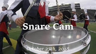 Snare Cam - Westview Marching Band 2018 - Jacob Kendrick