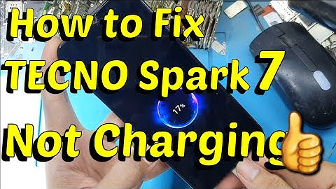 How to Fix TECNO Spark 7 Phone Not Charging !!