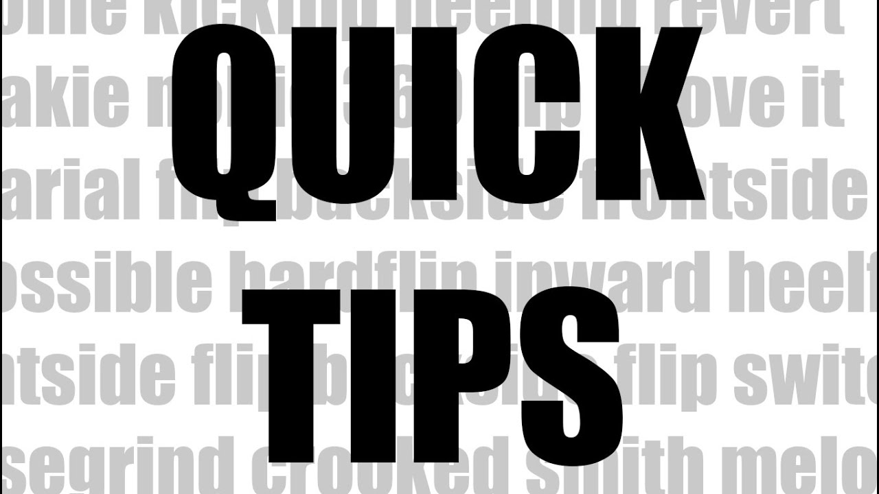 Quick Tips Ep. 1: Frontside 180