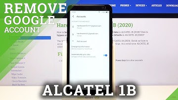How to Log Out From Gmail Account on ALCATEL 1B 2020 – Manage Google Accounts