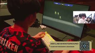 TenZ got SHOCKED by PRX forsaken Aimlab Training