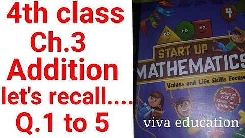 4th class maths chapter- 3 addition let