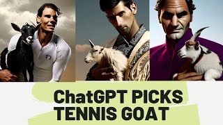 ChatGPT picks Men's Tennis GOAT | Top 10 Tennis Players of All-Time | Djokovic vs Federer vs Nadal 🎾