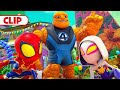 Spidey, Ghost Spider &amp; The Thing Get Stuck | Marvel&#39;s Spidey and his Amazing Friends |@disneyjunior