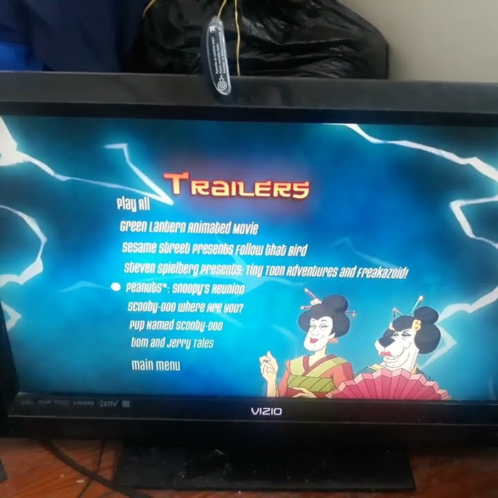 Scooby doo and the samurai sword DVD menu walkthrough - YouTube