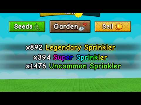 INFINITE SPRINKLER GLITCH is BREAKING GROW A GARDEN 2...