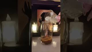 iced Caramel latte at home اسهل و اسرع ايس كراميل لاتية shortvideo coffee yoma_channel shortsh