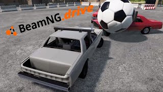 Soccer with demolition derby cars 4K - beamNG.drive
