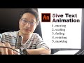 Animate CC Five Text Animation Skills you need to know
