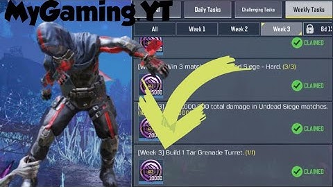 Call Of Duty Mobile Zombies Build 1 Tar Grenade Turret Task Complete