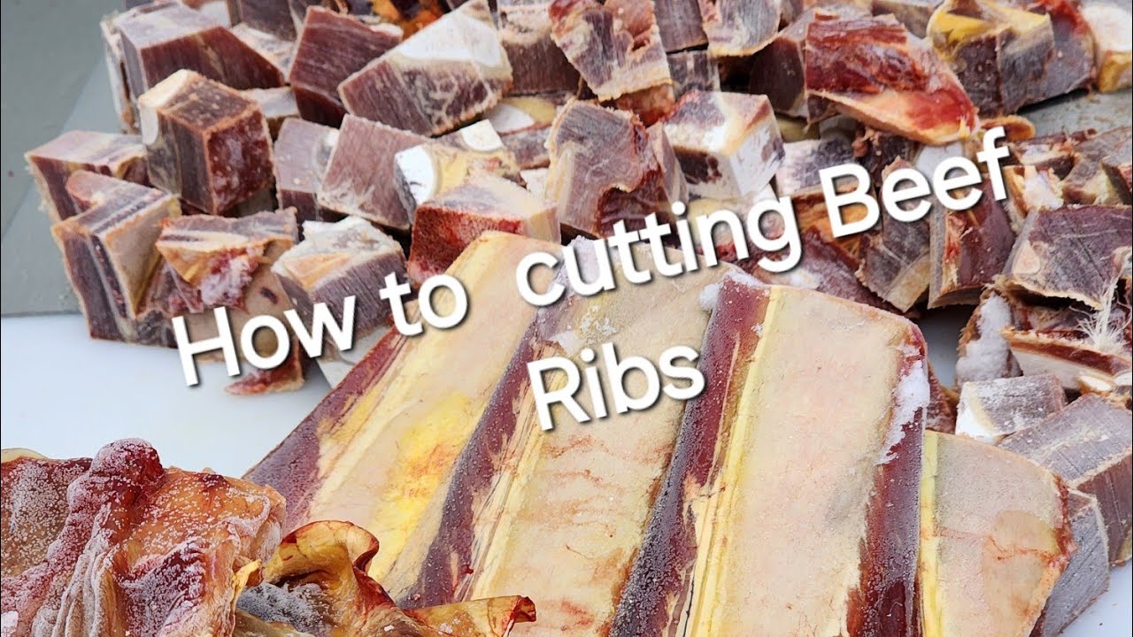 How to cutting Beef/ Chicken Short Ribs - YouTube