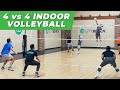 4 vs 4 volleyball game