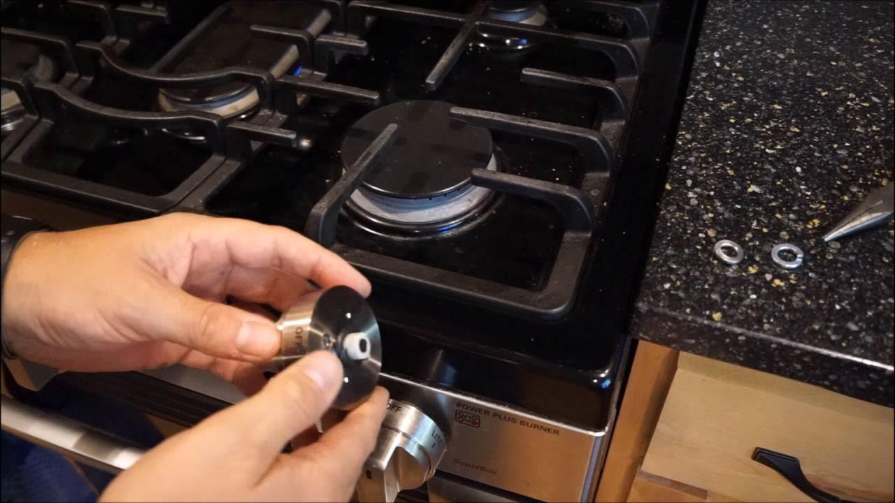Как разобрать газовую варочную поверхность Easy DIY Repair - fixing broken knobs on LG kitchen stove and gas range - YouTub
