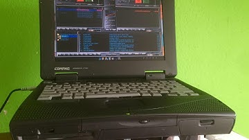 DIY part 2 : 21 year old Compaq Armada 1750 Transformation to w10 / Dj SOFT  + Video upgrade 2017