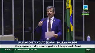 Advocacia. Vocação e paixâo. Dr. Juliano Costa Couto, ex-Presidente da OAB/DF.