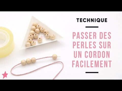 Vidéo: 3 façons d'enfiler des perles