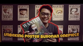 Unboxing Hiasan Dinding Poster Buronan One Piece Cuman 40 Rb Youtube