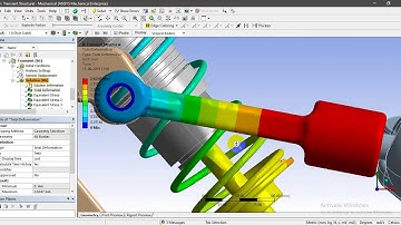 transient structural analysis on front suspension system