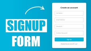Animated Sign Up Form using HTML CSS