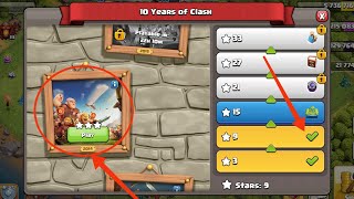 Easily 3 Star the 2014 challenge (Clash of clan) || 10 anniversary events 2014 challenge full th10.