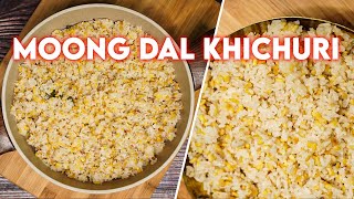 Moong Dal Khichuri Recipe Easy Moong Dal Khichuri Sada Khichuri Deshi Cuisine