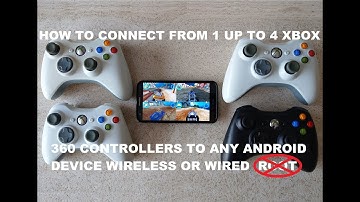 How to connect 1 up to 4 Xbox 360 controllers to any android device wireless or wired NOT ROOT +HDMI