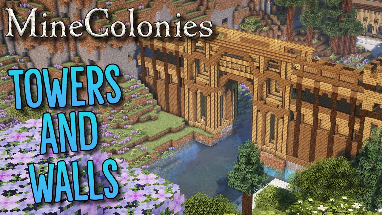 Minecolonies - Byzantine #5 Huge City Walls! - YouTube