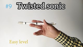 Penspinning для начинающих. Легкий трюк ручкой. Twisted sonic.  Penspinning обучение