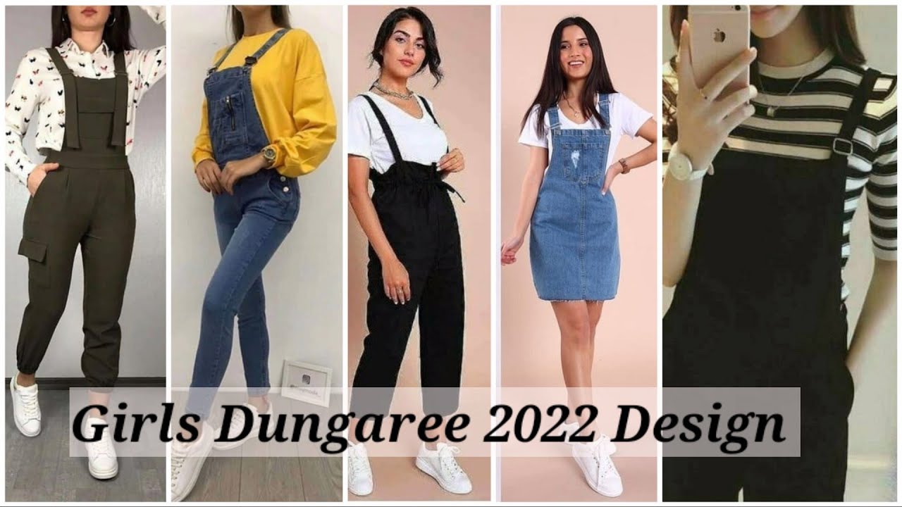 Summer Cotton Dungaree Dress Collection 2022 New Cotton Dungaree Dress  Summer 2022 