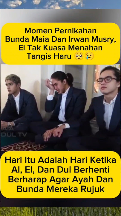 El Nangis Haru Lihat Bunda Maia Menikah #elrumi #maiaestianty #irwanmussry