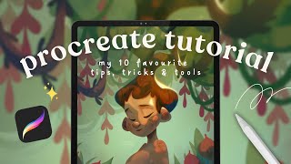 🖌️ Procreate tutorial 2024 | my 10 favourite tips, tricks & tools as an illustrator