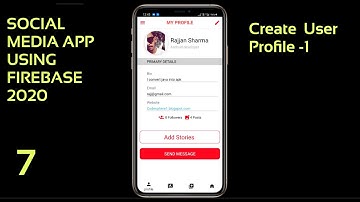 user profile firebase android studio || Social Media app using firebase