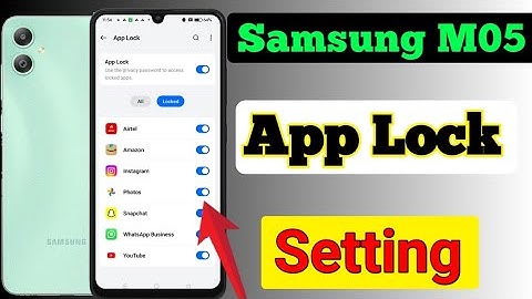 Samsung Galaxy M05 में App Lock Kaise Lagaye | how to app lock in samsung m05