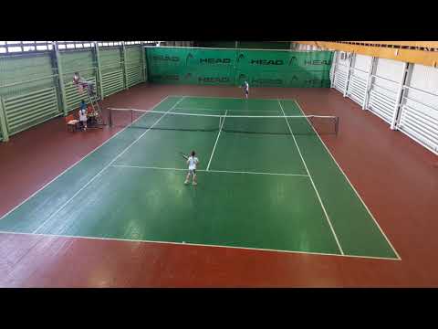 Ева (7 лет) vs Лева теннис финал турнир март 2018 Красноярск