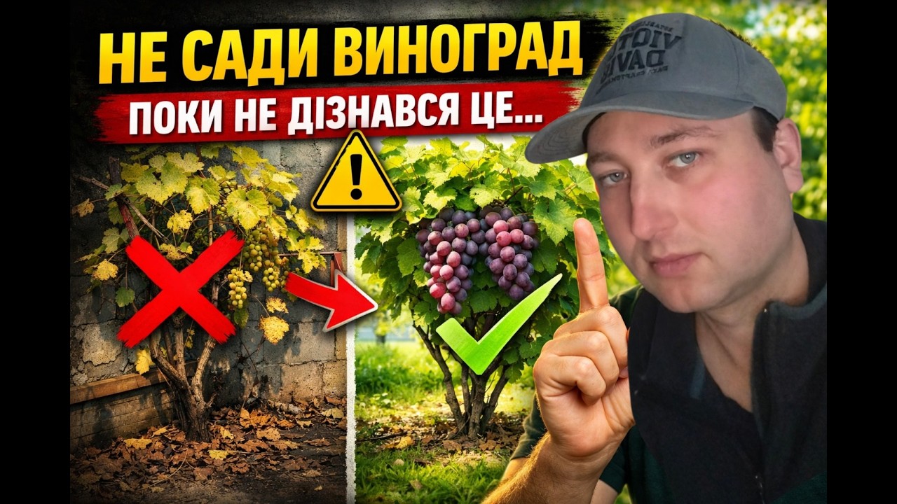 ❗ Не сади виноград, поки не дізнаєшся це